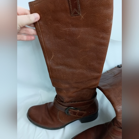 BOC Winter Fall Y2K Brown Faux Leather Knee-High Boots (#1,335) - Picture 2 of 9